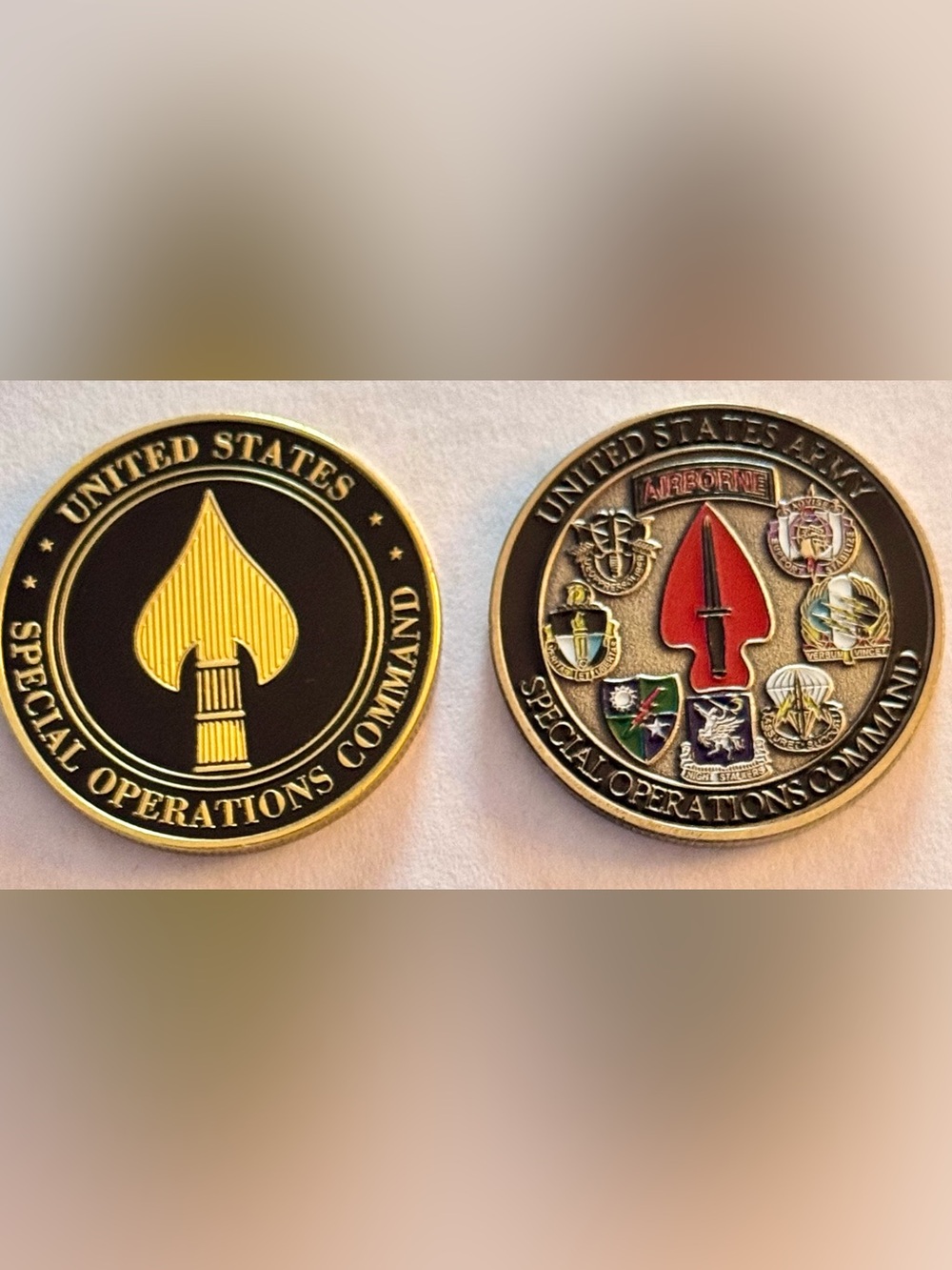 Special Operations Command Challenge Coin - Picture 2 of 3
